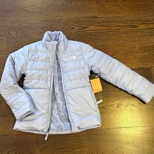 New with tags North Face lavender reversible jacket size Medium 10/12